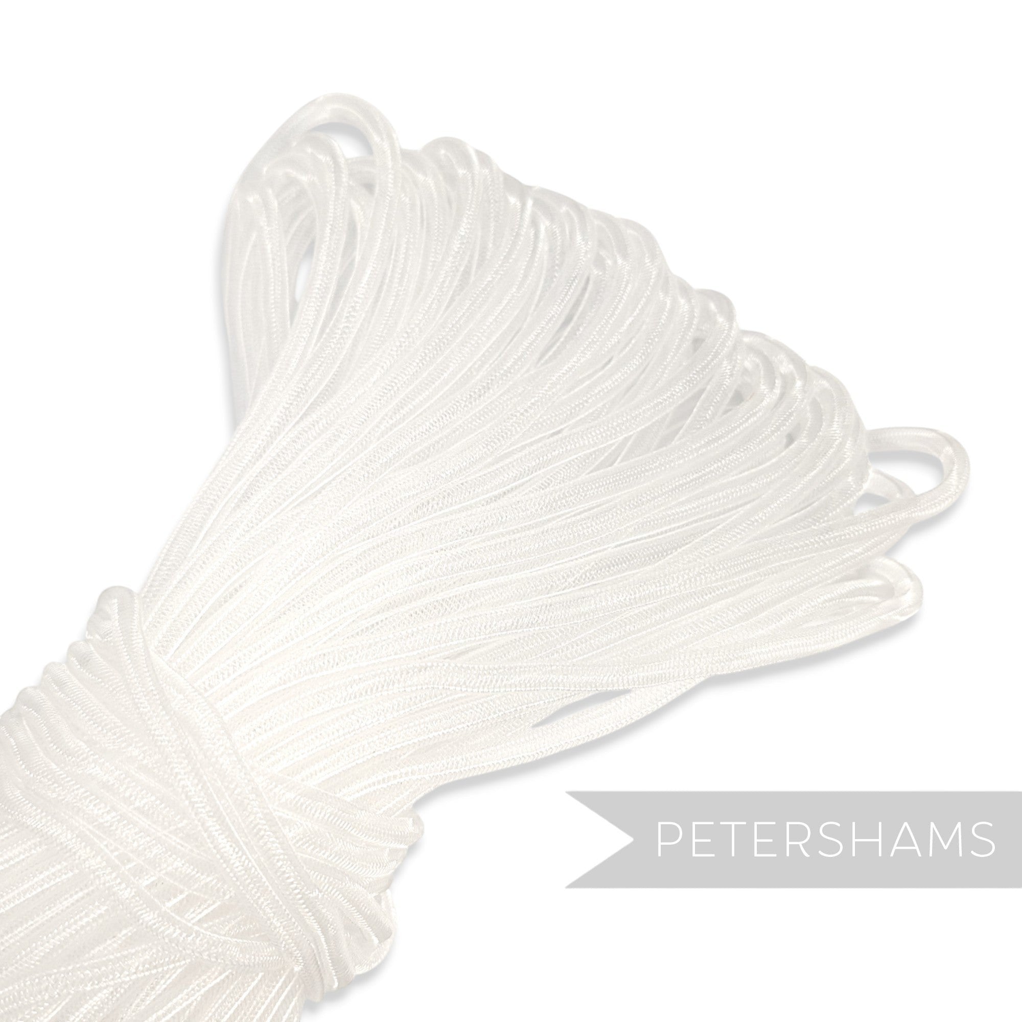 Petershams Millinery Supplies 6mm white tube crin millinery trim for hat making and structural design