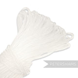 Petershams Millinery Supplies 6mm white tube crin millinery trim for hat making and structural design