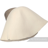Petershams Millinery Supplies ivory wool felt cone hat body for millinery blocking and hat making