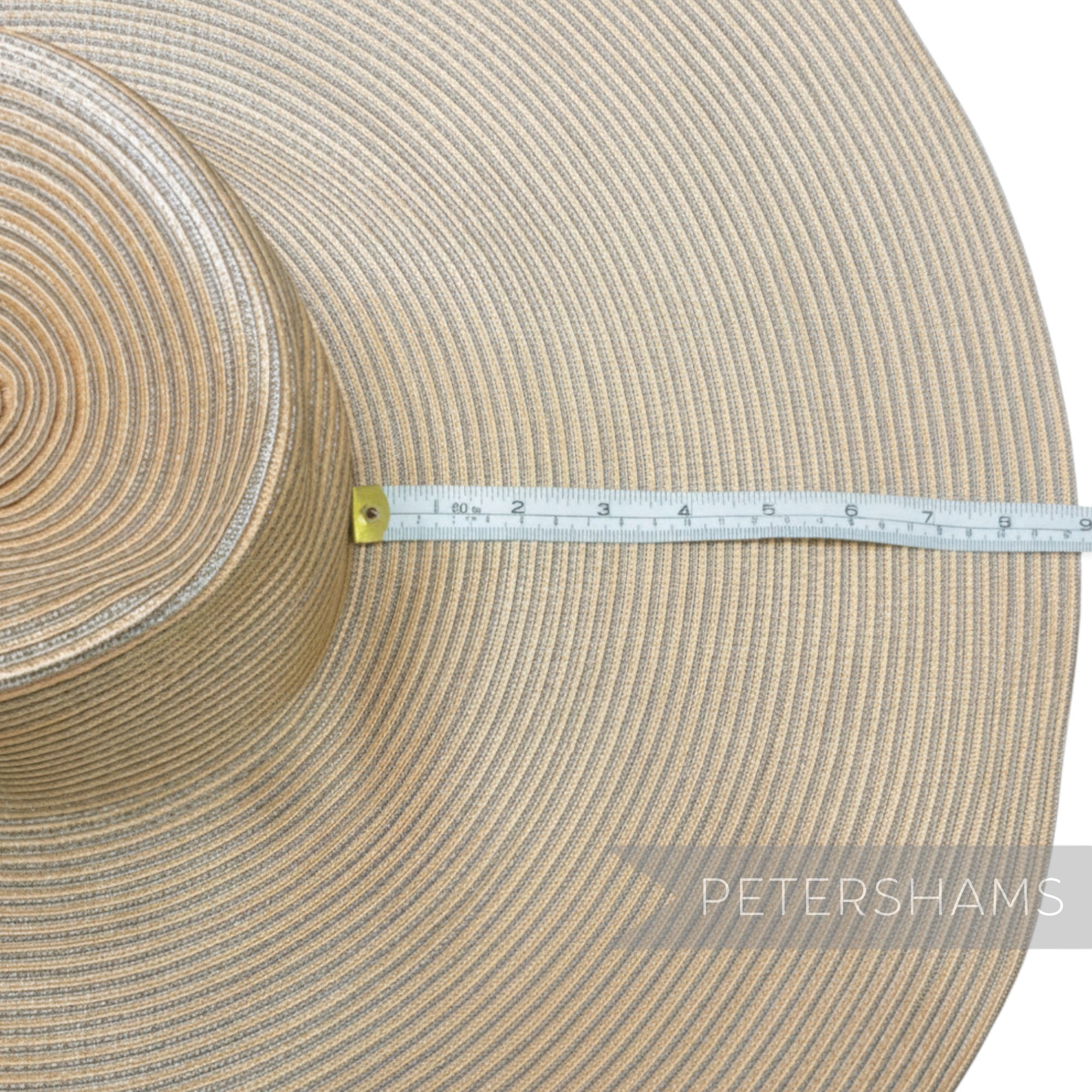 Petershams Millinery Supplies ginormous XL two-tone polybraid capeline hat body