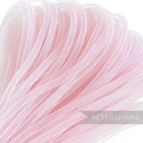 Petershams Millinery Supplies light pink 4mm tube crin netting, ideal for hat making and trims.