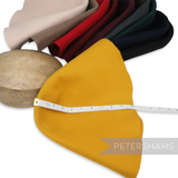 Petershams Millinery Supplies mustard yellow stiffened wool felt cone hat body for fascinators, 90g.