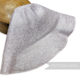 Petershams Millinery Supplies pale purple 8-inch flare hat body made from shiny visca wood pulp with a checkerboard weave.