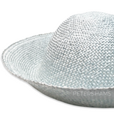Petershams Millinery Supplies pale purple 8-inch mini visca weave flare hat body with a checkerboard pattern.