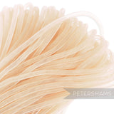 Petershams pale peach 6mm tube millinery crin netting, ideal for hat making and trims.