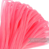 Petershams bright pink 6mm tube millinery crinoline netting, ideal for hat making and trims.