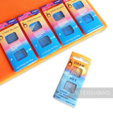 Petershams Millinery Supplies Pony Gold Tip Straw Millinery Needles, available in sizes 6-10, 10 per pack. Long needles with round eyes.