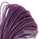 Petershams Millinery Supplies 4mm purple tube crinoline, a mesh-like trim ideal for hat making and decorative accents.