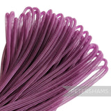 Petershams Millinery Supplies 4mm purple tube crinoline, slightly sheer, threaded for gathering, ideal for hat making trims.