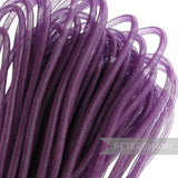 Petershams purple 8mm tube millinery crin, a sheer mesh trim for hat making and decorative accents.