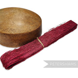 Petershams Millinery Supplies Tangle Tuft sinamay tape in magenta, made from sustainable abaca fibres, 4.5m bundle.