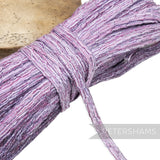 Petershams Millinery Supplies 14mm multicoloured threaded crinoline braid with a zig-zag surface pattern, ideal for hat making.