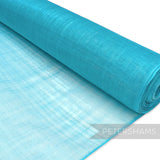 Petershams Millinery Supplies turquoise sinamay fabric, ideal for hat making and fascinators. Lightweight and mouldable.