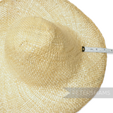Petershams Millinery Supplies natural shiny wheatstraw capeline hat body, 11-inch brim, ideal for spring/summer fascinators.