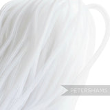 Petershams white 8mm tube millinery crin netting, ideal for hat structures and trims.