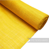 Petershams Millinery Supplies yellow hammered abaca fabric, 1/2m. Shiny, unstiffened straw material for dyeing and trims.