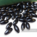 Vintage 1960/70's 13x5mm Smooth Oval Beads - 72 Pieces