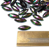 Vintage 1960/70's 18x8mm Flatback Marquise Beads - 72 Pieces