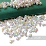Vintage 1960/70's 9x6mm Faceted Teardrop Bead - Approx. 144 Beads