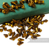 Vintage 1960/70's 12x7mm Faceted Pointed Teardrop Bead - Approx. 72 Beads