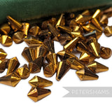 Vintage 1960/70's 12x7mm Faceted Pointed Teardrop Bead - Approx. 72 Beads