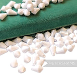Vintage 1960/70's 12x7mm Faceted Pointed Teardrop Bead - Approx. 72 Beads