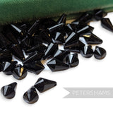 Vintage 1960/70's 12x7mm Faceted Pointed Teardrop Bead - Approx. 72 Beads
