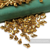 Vintage 1960/70's 12x7mm Faceted Pointed Teardrop Bead - Approx. 72 Beads