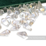 Vintage 1960/70's 12x7mm Faceted Pointed Teardrop Bead - Approx. 72 Beads
