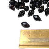 Vintage 1960/70's 10x6mm Plump Faceted Teardrop Bead - 72 Beads