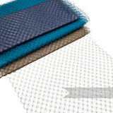 'Giulia' 1940s/50s Diamond Pattern Vintage French Net Millinery Veiling - 1m