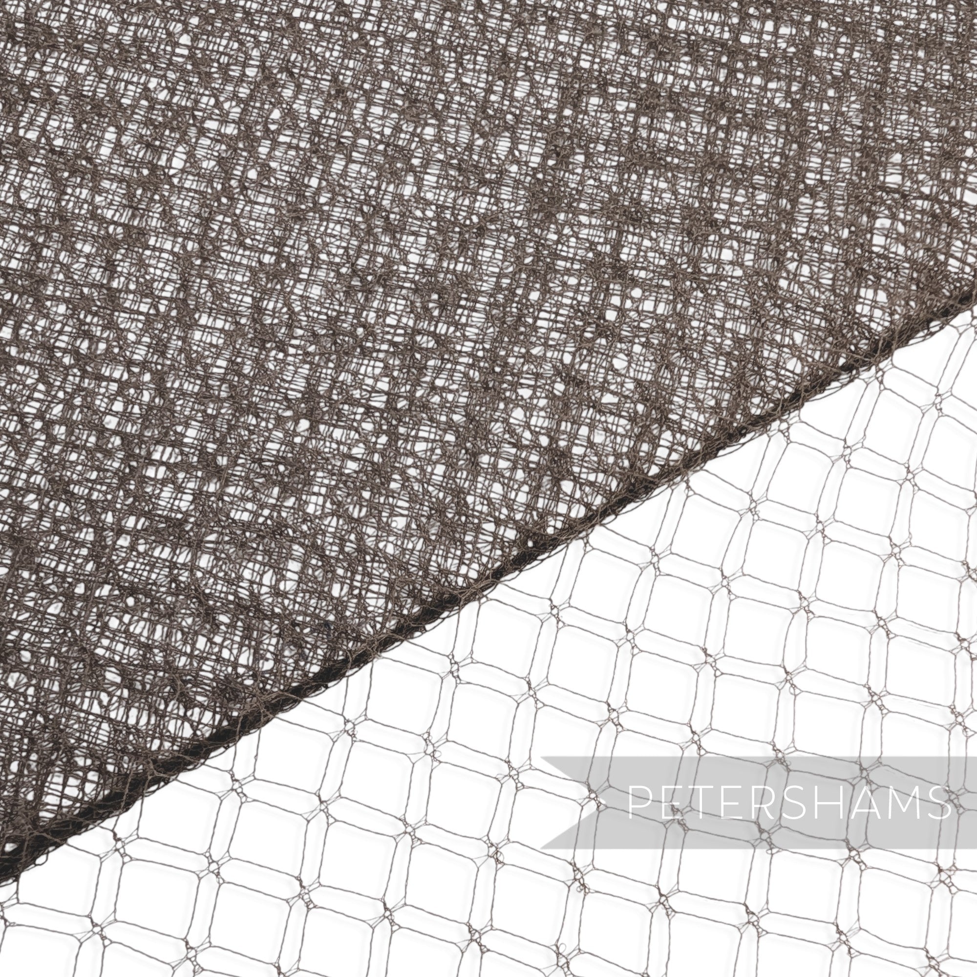 'Giulia' 1940s/50s Diamond Pattern Vintage French Net Millinery Veiling - 1m