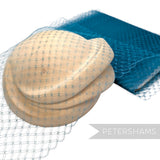 'Giulia' 1940s/50s Diamond Pattern Vintage French Net Millinery Veiling - 1m