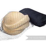 'Giulia' 1940s/50s Diamond Pattern Vintage French Net Millinery Veiling - 1m
