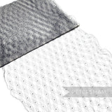 'Melinda' Vintage 1940s/50s Slate Blue Patterned Veiling - 1m