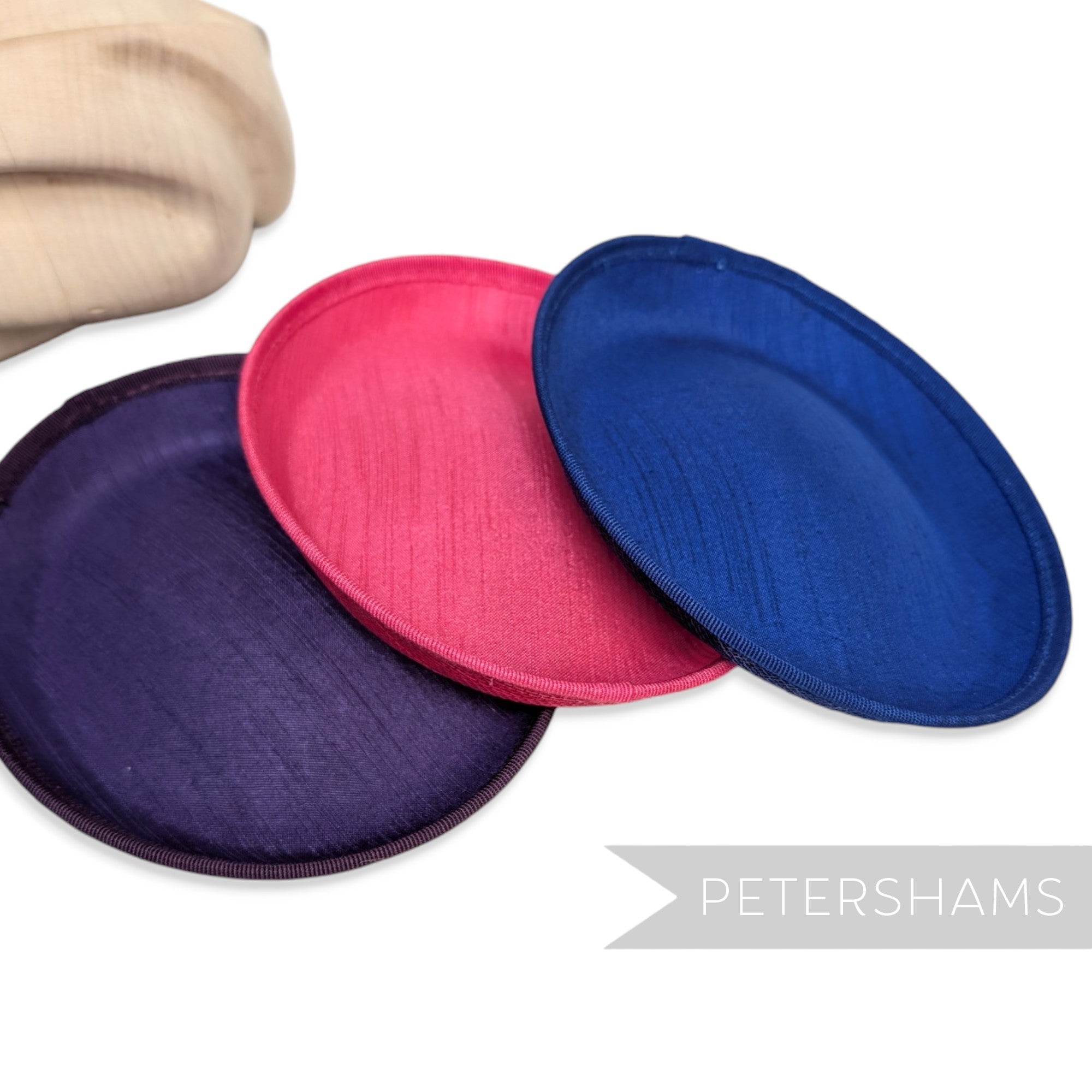 *One-Off* Satin Faced Oval Sinamay Hat Base