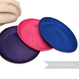*One-Off* Satin Faced Oval Sinamay Hat Base