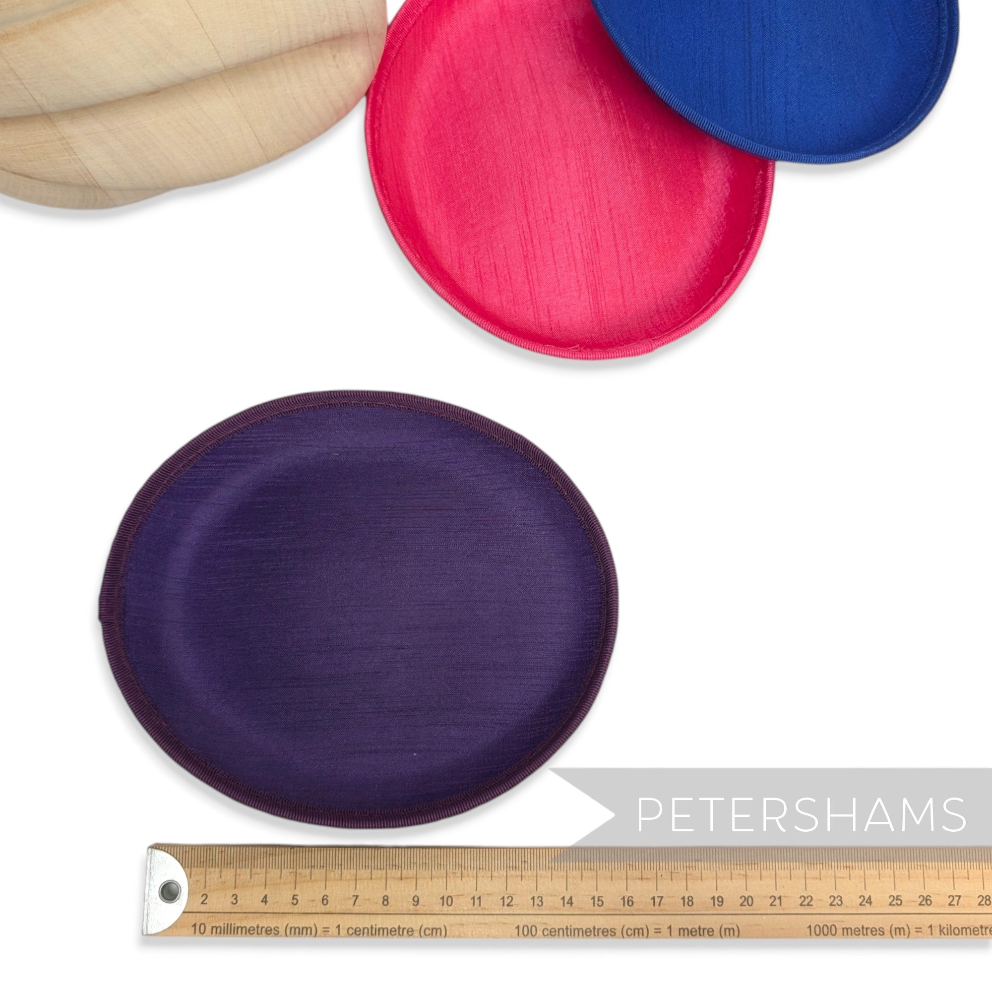*One-Off* Satin Faced Oval Sinamay Hat Base