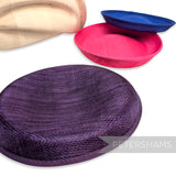*One-Off* Satin Faced Oval Sinamay Hat Base