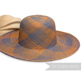 Double Swirl Vintage Ecuador Panama Straw Capeline Hat Body - 12"