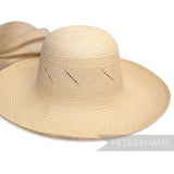 Slightly Imperfect Diagonal Fine Vent Vintage Ecuador Panama Straw Capeline Hat Body - 12"