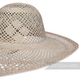 Slightly Imperfect Open Weave Diamond Detail Vintage Ecuador Panama Straw Capeline Hat Body - 11"