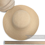 Stripe Vent Vintage Ecuador Panama Straw Capeline Hat Body - 11"