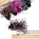 *One-Off* Stripe Effect Strung Ostrich Fringe - 10cm