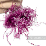 *One-Off* Stripe Effect Strung Ostrich Fringe - 10cm