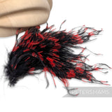 *One-Off* Stripe Effect Strung Ostrich Fringe - 10cm