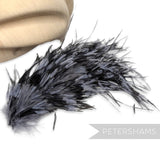 *One-Off* Stripe Effect Strung Ostrich Fringe - 10cm