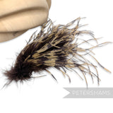 *One-Off* Stripe Effect Strung Ostrich Fringe - 10cm