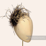 *One-Off* Stripe Effect Strung Ostrich Fringe - 10cm
