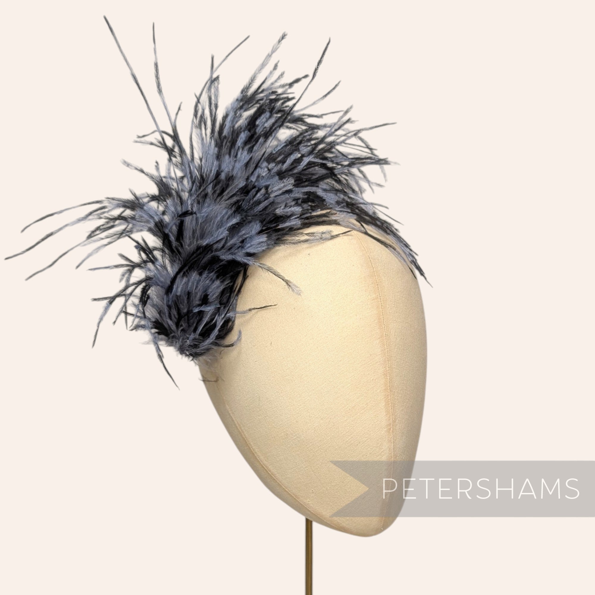 *One-Off* Stripe Effect Strung Ostrich Fringe - 10cm
